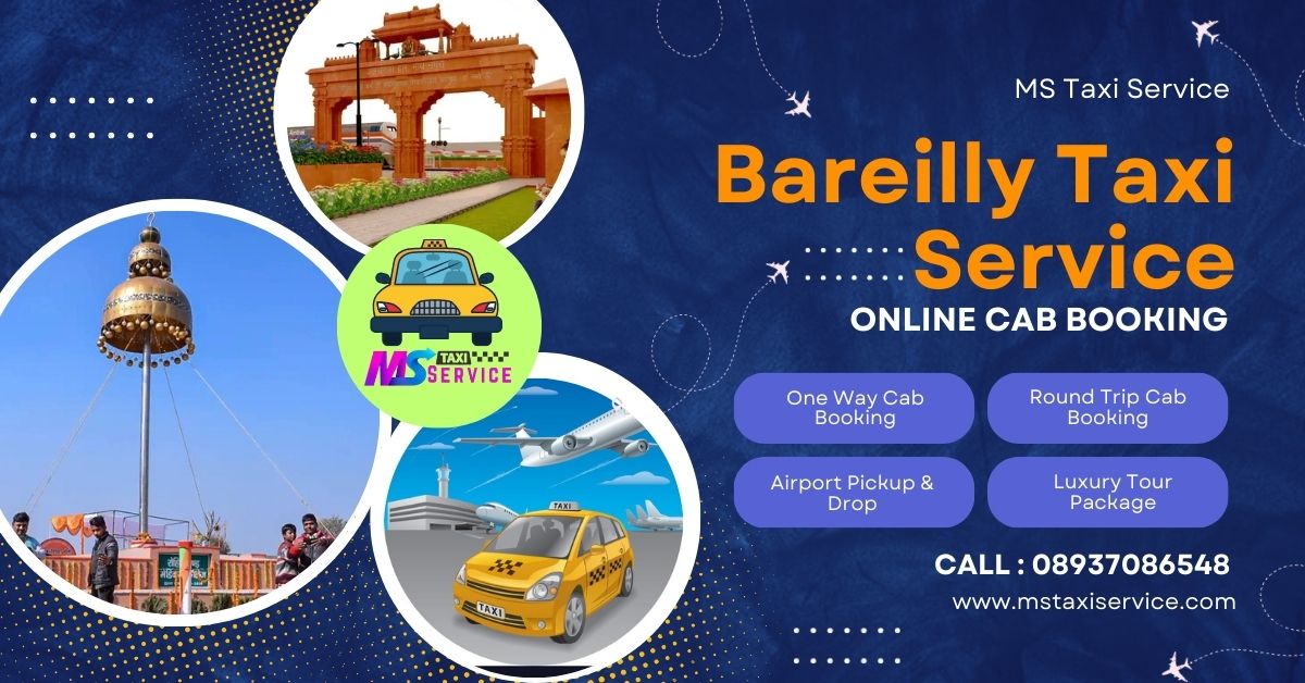 Bareilly Taxi Service - book a outstation Taxi in Bareilly for one way & round trip at Cheapest price. Bareilly Airport Taxi One Way Cab Pickup & Drop. Call at 06397714313